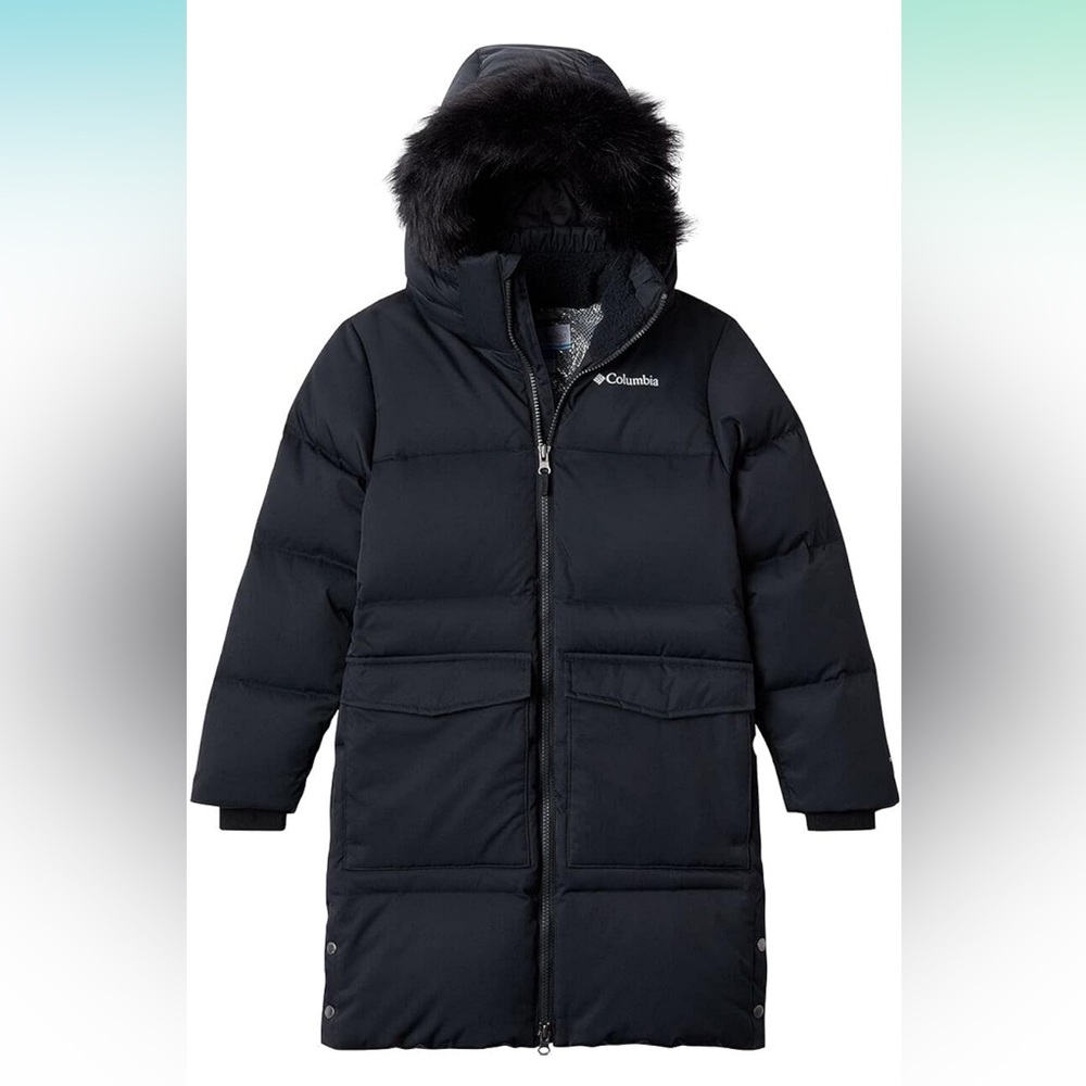 Gently used Columbia kids down coat, size XS (6-7) Omni-Heat™, Duck down